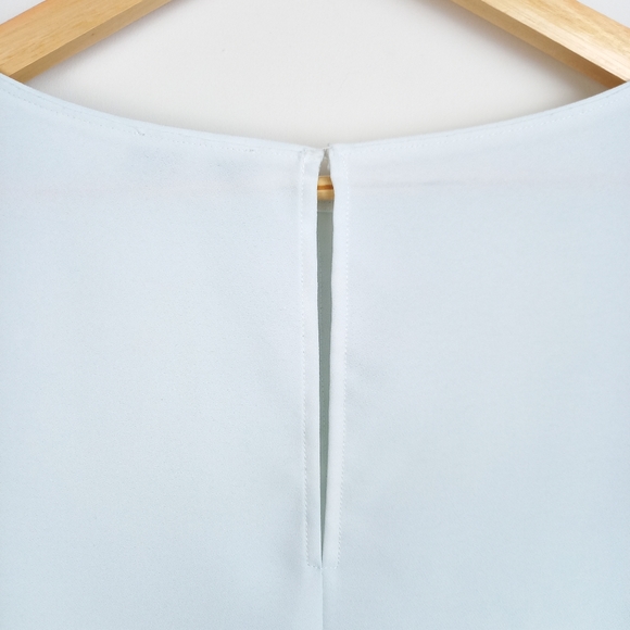 Reiss Joss Ruffle-Detail Top in Powder Blue - Picture 5 of 5